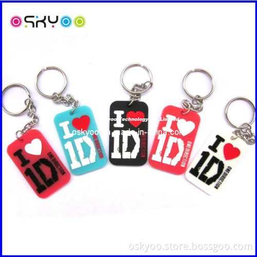 Customized I Love 1d One Direction Brand Name Dog Tag with Keychain